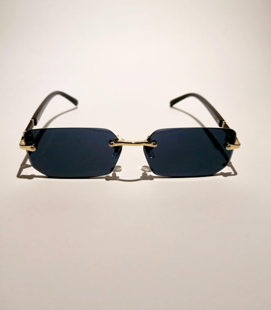Rimless Square Frame Eyeglasses – Blue Light Blocking High-Definition Sunglasses for Men & Women - OpticZone